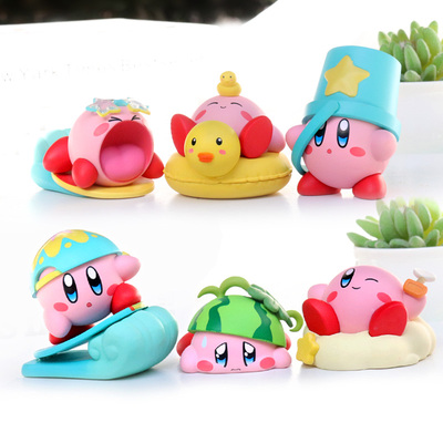 二代星之卡比盲盒手办车载装饰品