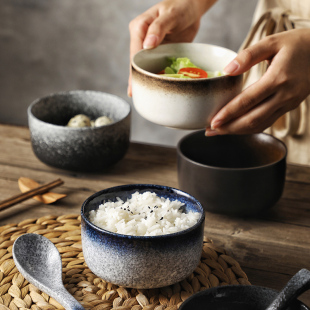 餐具面碗 吃饭碗小碗单个盘子碗家用小号米饭碗餐厅瓷碗创意日式