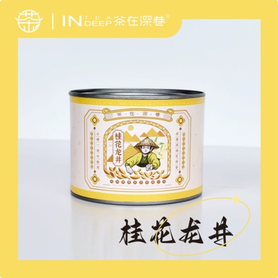 【茶在深巷】桂花龙井茶桂语杭城系列桂花茶龙井50g