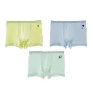 顶呱呱儿童内裤男童平角裤春夏薄款男孩四角短裤中大童宝宝短裤衩