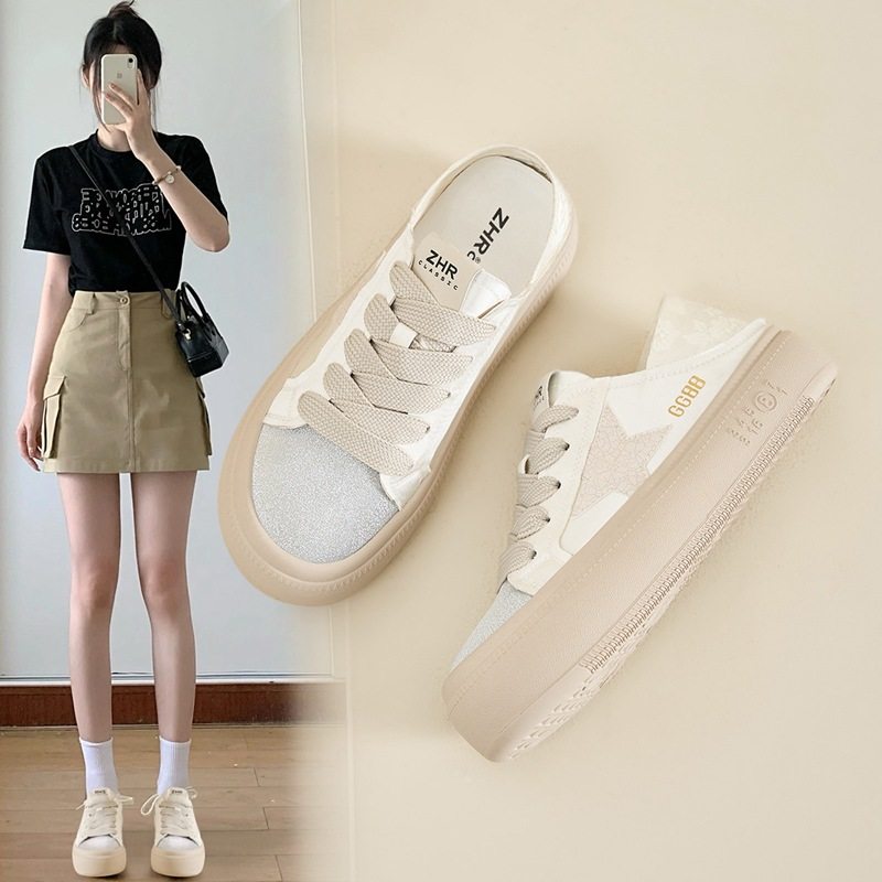 ZHR则则运动鞋女软底2024秋季新款小众星星平底圆头百搭厚底板鞋,女鞋,时尚休闲鞋,淘宝优惠券,粉丝福利购,淘宝优惠卷