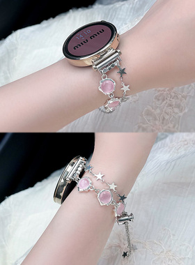 新款适用华为gt4表带gt5智能watch3pro手表带gt3手链式gt2金属41mm表链gtrunner女表带女款gspro夏季专用20mm