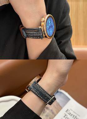 牛仔适用华为GT6/GT5表带GT4智能watch4pro手表带GT3女表带GT2E夏季gtrunner女款buds荣耀oppowatchx专用41mm