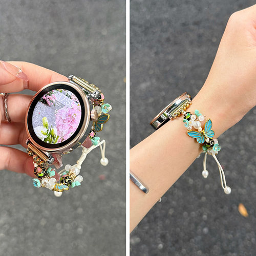 彩蝶珍珠GT6/GT5表带GT4女款GT3