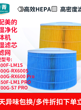 适配美的星澈一体机加湿滤网KJ650/KJ700/KJ600/KJ600F-LM1S滤芯