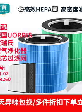 适配德国UORRIS欧瑞氏空气净化器滤芯Air260除霾除醛过滤网CQ-02