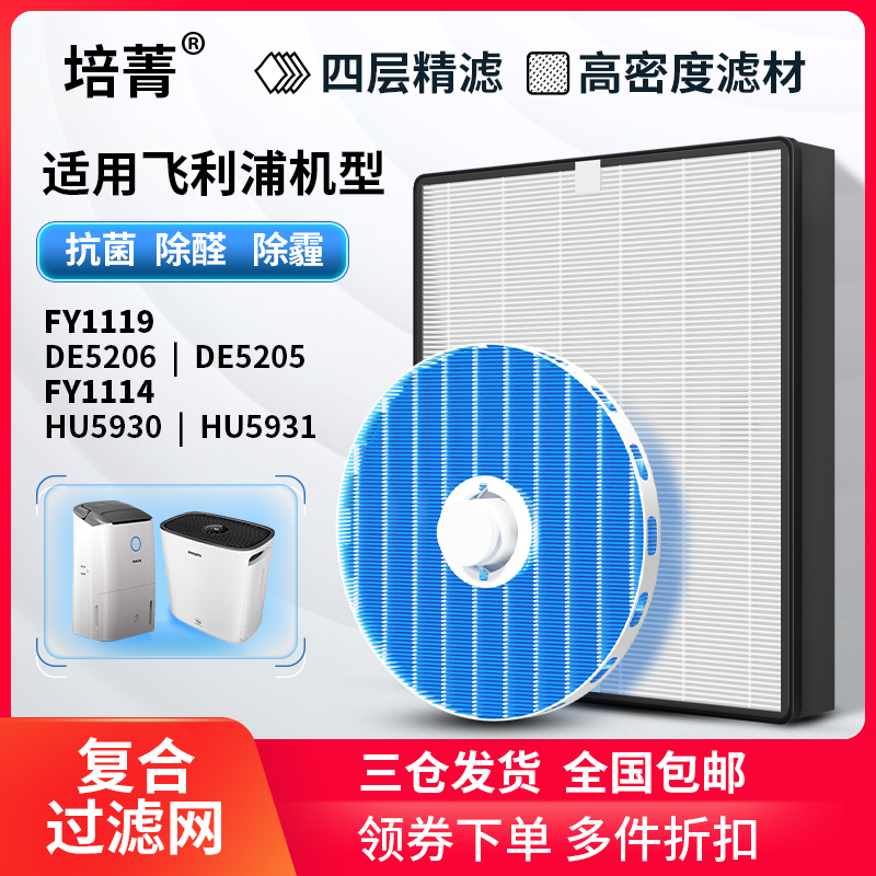 适配飞利浦除湿机DE5206过滤网