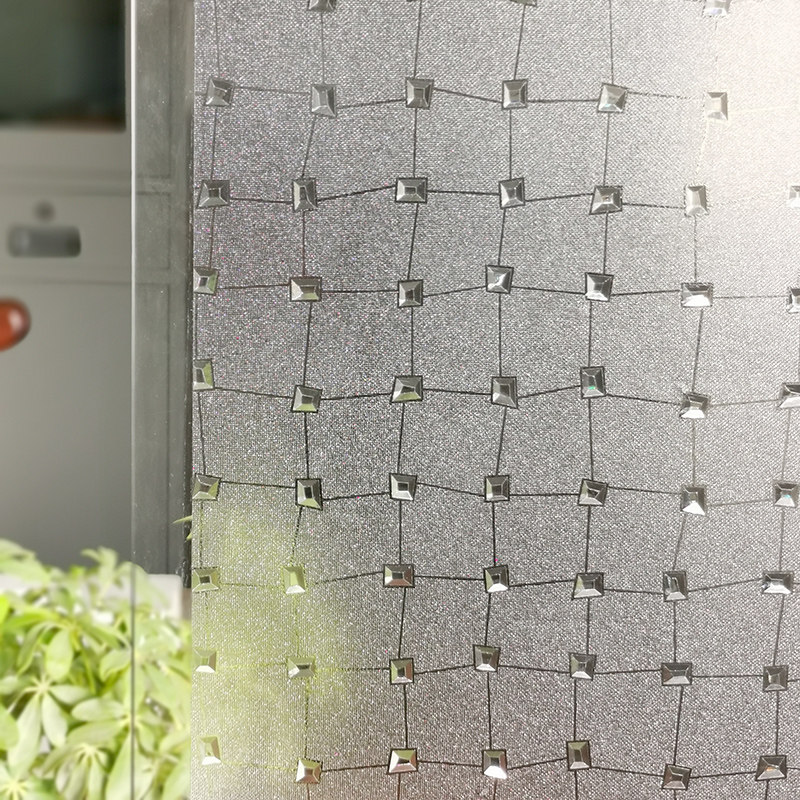 钻石磨砂玻璃贴纸透光不透明卫生间窗户防走光浴室窗花纸贴膜防窥