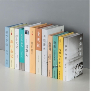 新中式假书仿真书装饰品摆设拍照道具模型现代创意家居客厅摆件