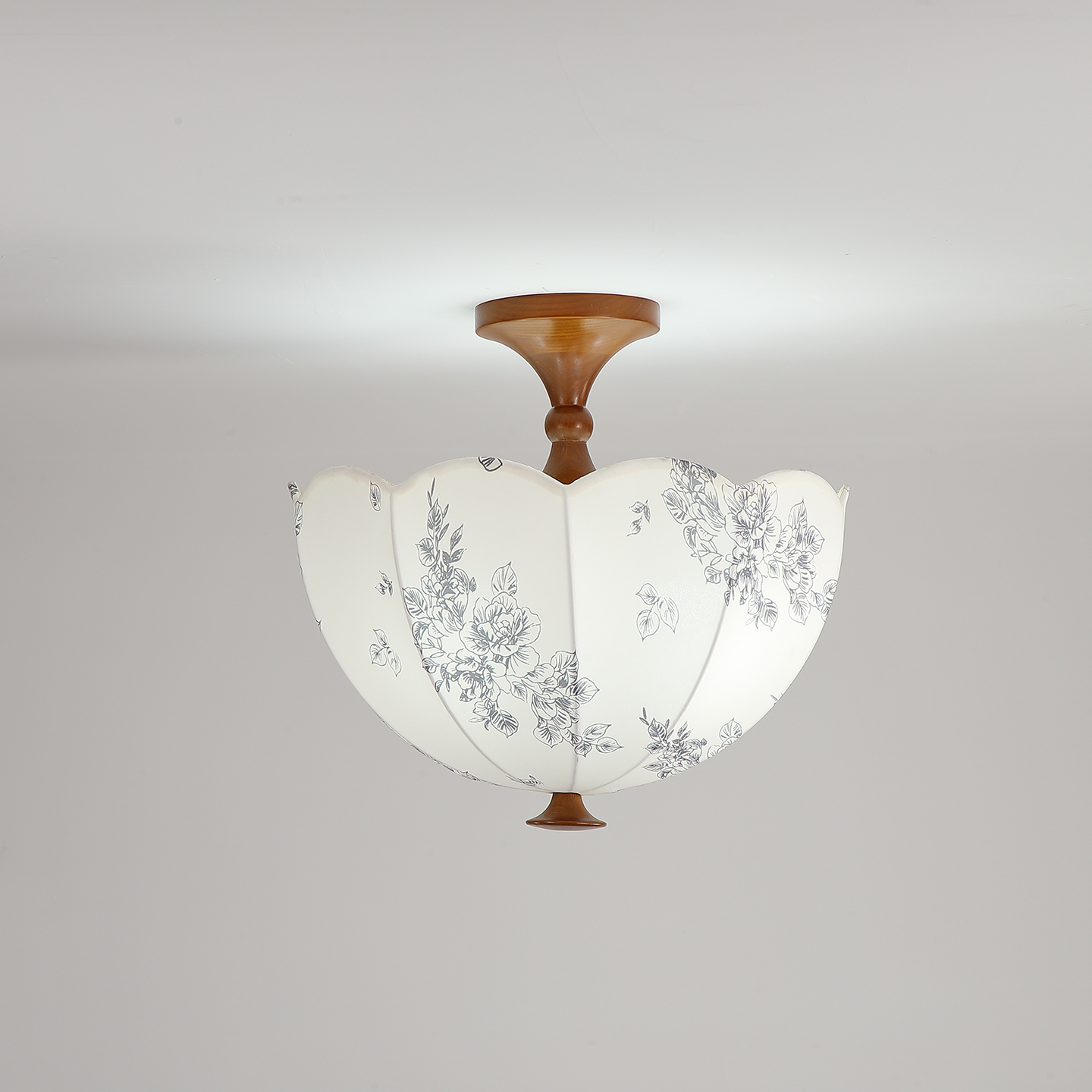 法式中古风卧室吊灯白蜡木