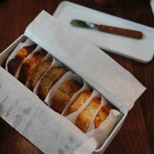 白托饼干布列塔尼酥饼包装盒网红黄油曲奇饼干白色铁盒 可印logo