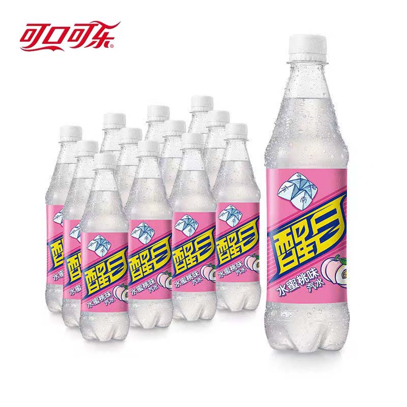 可口可乐醒目夏日果味汽水多口味混合装怀旧碳酸饮料500ml*6/12瓶