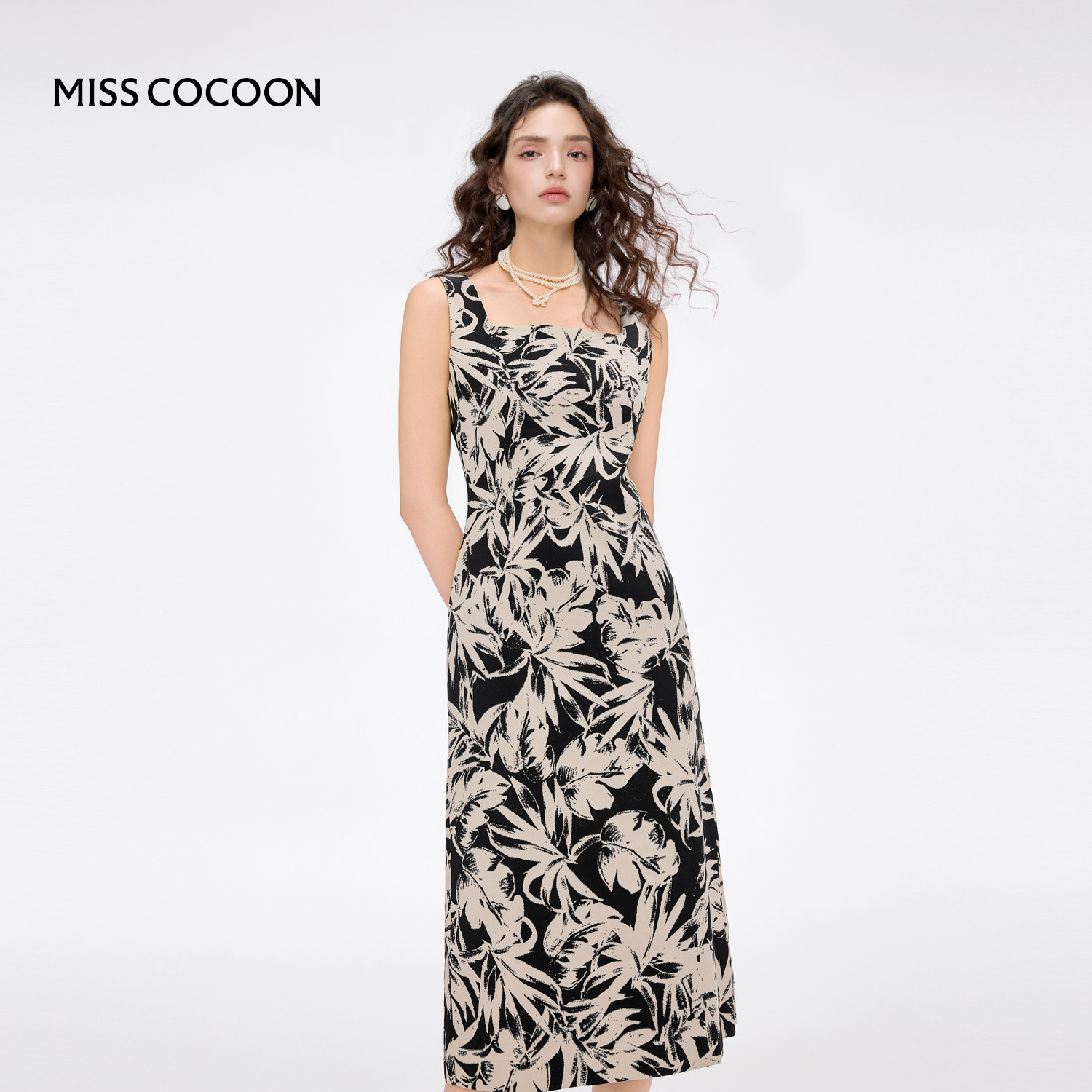 可可尼COCOON2024秋季新款正式场合长裙早秋新中式穿搭气质连衣裙,女装/女士精品,连衣裙,淘宝优惠券,粉丝福利购,淘宝优惠卷