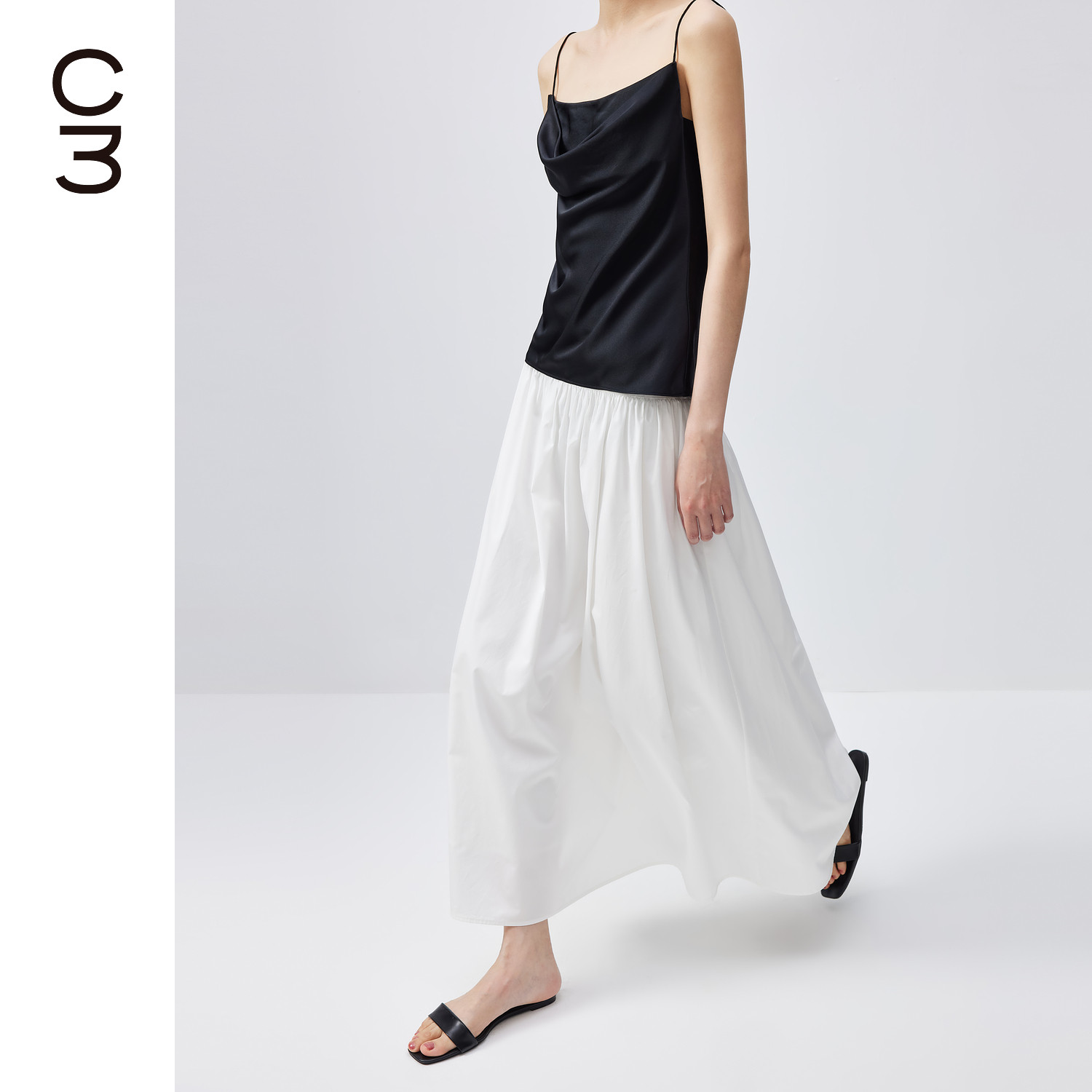 CHICC3度假风抽绳系带层次感A摆半裙,女装/女士精品,半身裙,淘宝优惠券,粉丝福利购,淘宝优惠卷