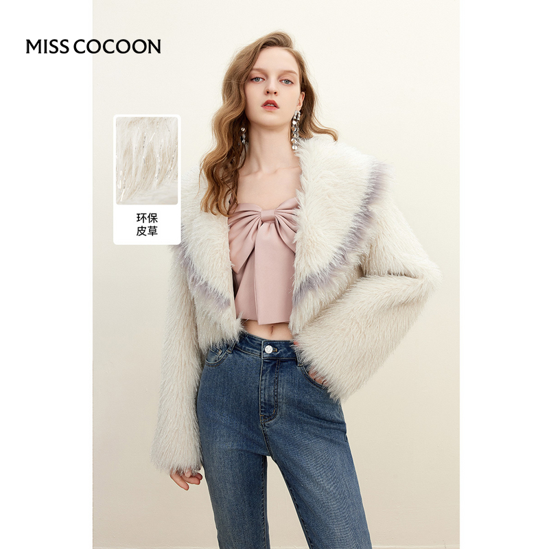 【呼呼专享】MISSCOCOON宽松短款直筒袖型外套