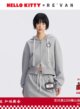 【田曦薇同款】REVAN芮范HelloKitty卫衣外套RL70105158