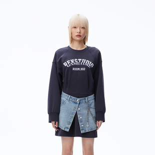 REVAN芮范设计师款 甜酷牛仔腰封连衣裙