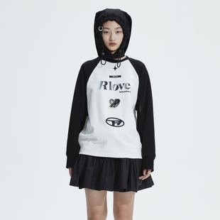 REVAN芮范设计师款 运动风印花T恤卫衣RN1100