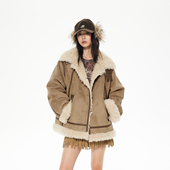 REVAN芮范设计师款 琥珀流光风中长外套RL90110220