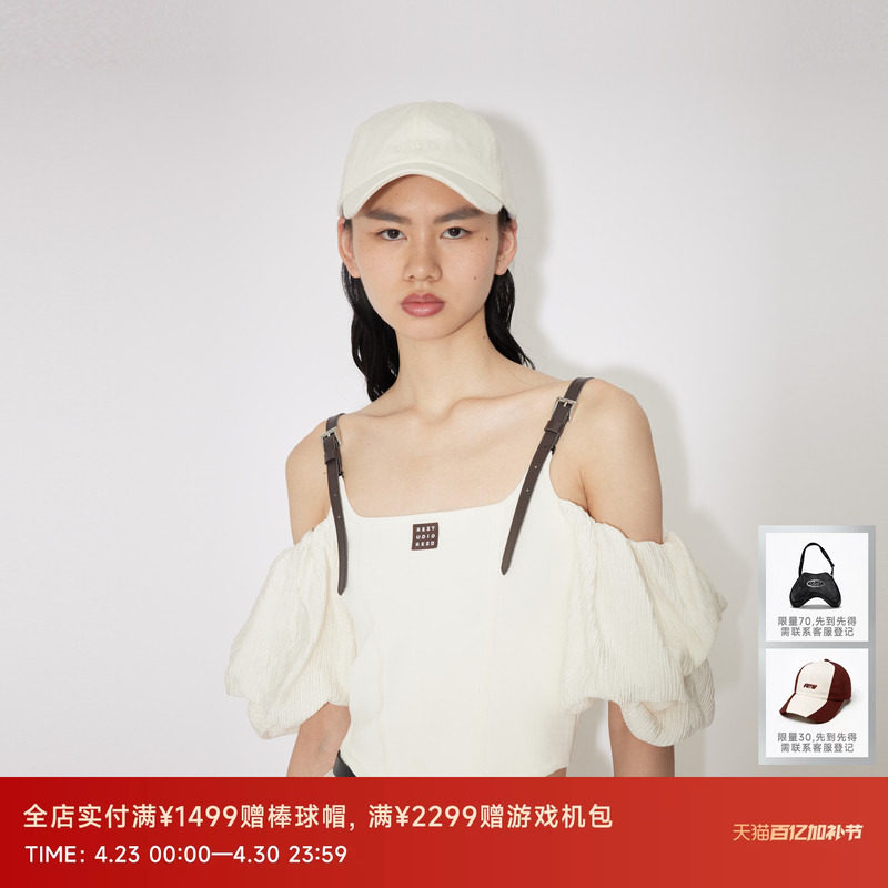 REVAN芮范设计师款废土辣妹感泡泡袖单衣RM30801113