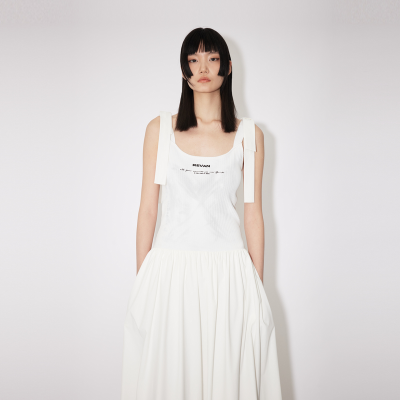 REVAN芮范设计师款仙女度假风印花连衣裙RM31101240