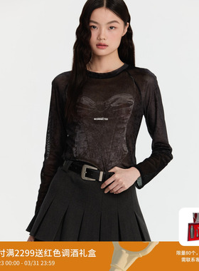 REVAN芮范设计师款闺房风吊带印花单衣RM90801035