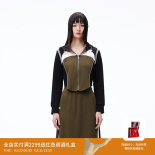 REVAN芮范设计师款 复古运动风连帽外套RN70105203