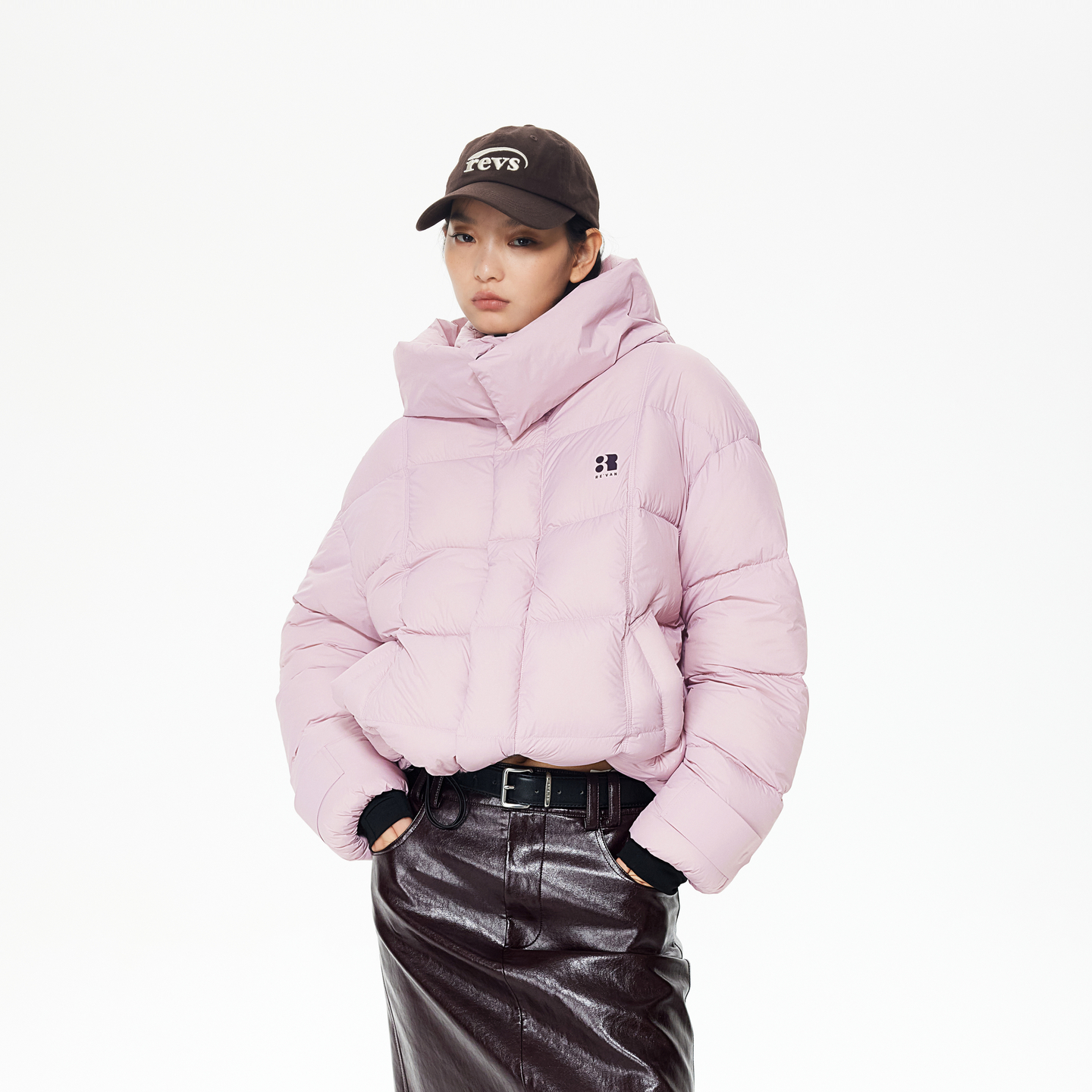 REVAN芮范少女感可卸帽子云朵泡芙羽绒服RL90502406