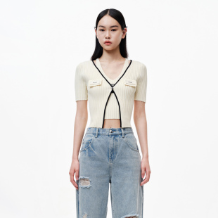 RN30601031 毛衫 REVAN芮范设计师款 高级感两件套短袖