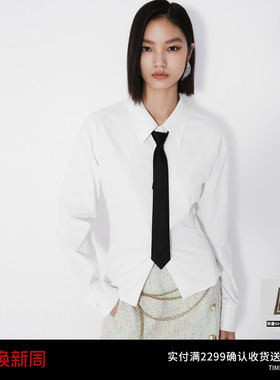 REVAN芮范设计师款通勤感简约领带衬衫RM70901026