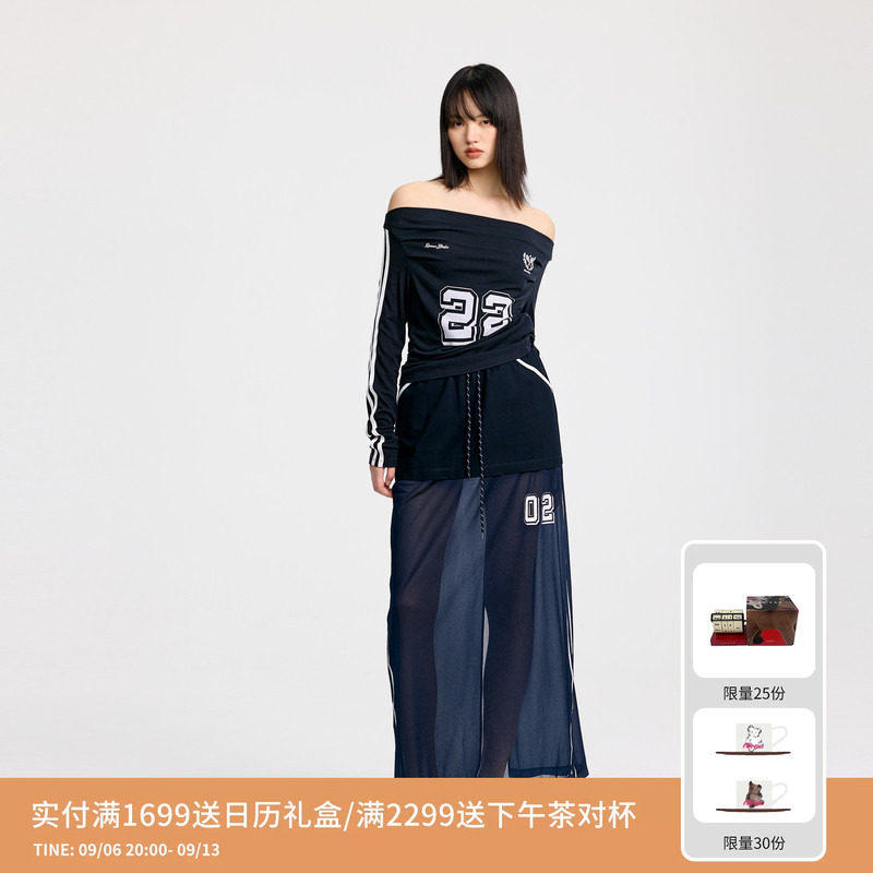 【李雪琴同款】REVAN芮范美式运动长裙套装RL32404519图片