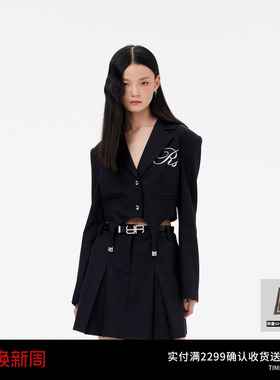 REVAN芮范设计师款女团风重工西装连衣裙RM11101129