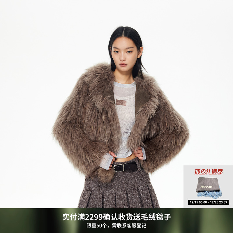 REVAN芮范设计师款松弛奢华感貉子毛皮草RL91701560