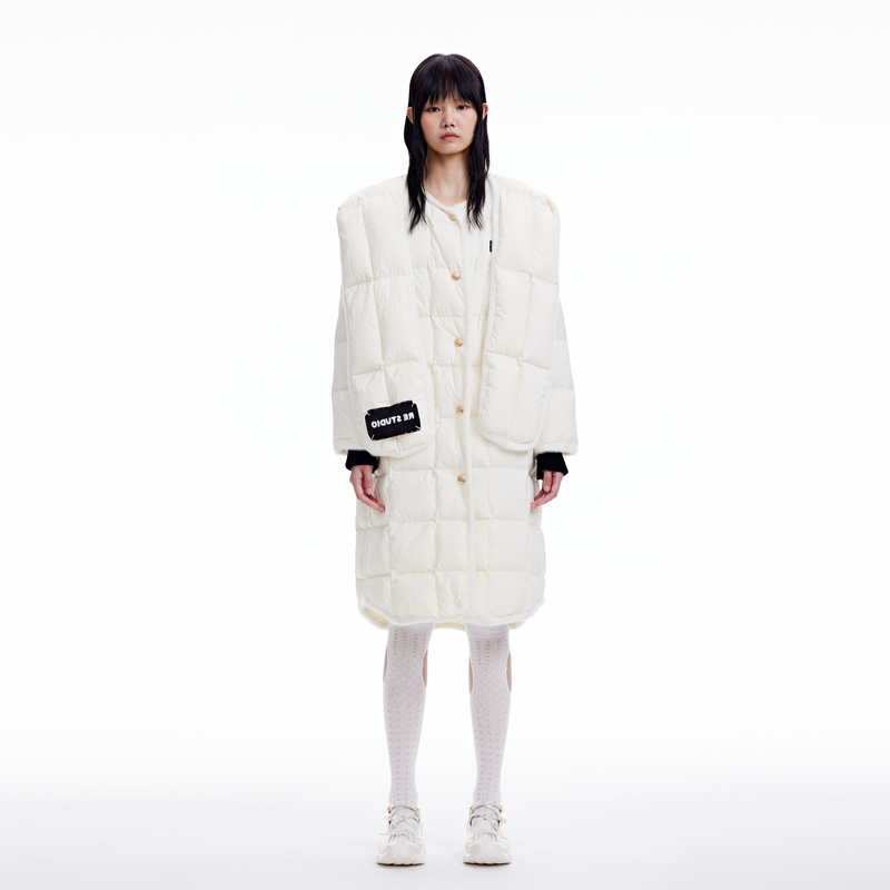 REVAN芮范设计师款高级感绗缝轻薄羽绒