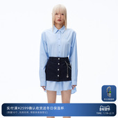 REVAN芮范设计师款 高级感腰封衬衫 连衣裙RN71101096