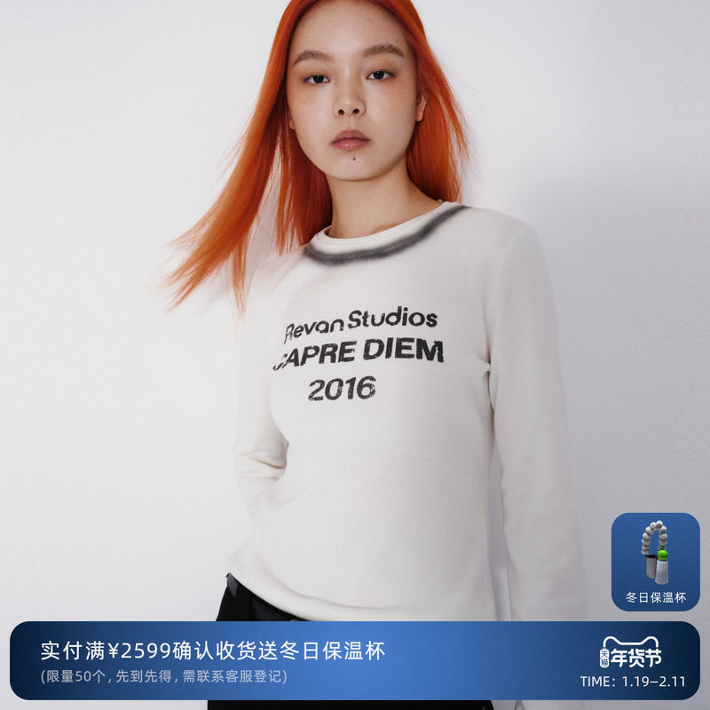 REVAN芮范设计师款百搭涂鸦感针织上衣RM70601169,女装/女士精品,毛针织衫,淘宝优惠券,粉丝福利购,淘宝优惠卷