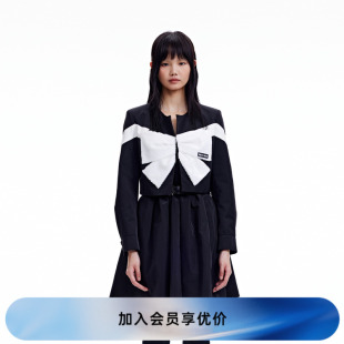 REVAN芮范2023冬季 甜酷風(fēng)兩件套連衣裙RN91101147 設(shè)計師款 新品