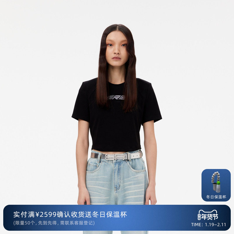 REVAN芮范设计师款辣妹风镂空黑色短袖T恤RM11001002,女装/女士精品,T恤,淘宝优惠券,粉丝福利购,淘宝优惠卷