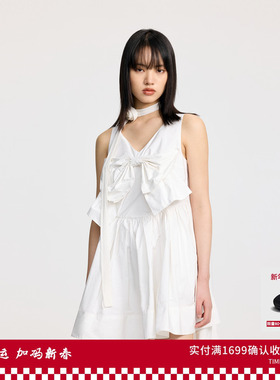 REVAN芮范设计师款可爱大方蝴蝶结连衣裙RL31101157