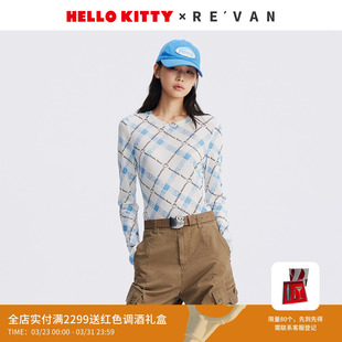 RL70801027 REVAN芮范HelloKitty打底衫 鞠婧祎同款