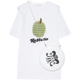 REVAN芮范设计师款氛围感水果图案连衣裙RN11101167