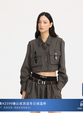 REVAN芮范设计师款气质西装面料短外套RL10105177