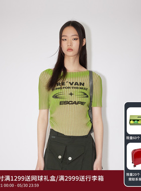 REVAN芮范设计师款DirtyFit酷感坑条毛衫RM30601005