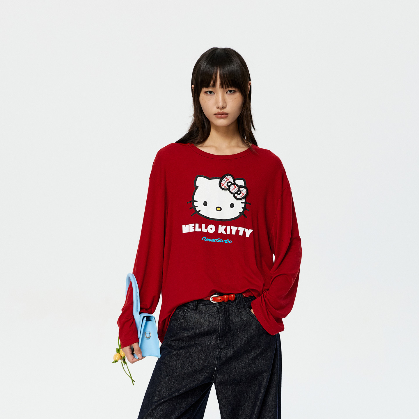 【马上红系列】REVAN芮范HelloKitty魔术贴蝴蝶结T恤RK11001476,女装/女士精品,T恤,淘宝优惠券,粉丝福利购,淘宝优惠卷