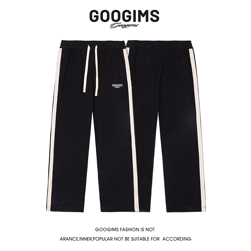 googims秋季休闲裤男女阔腿裤