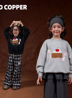 redcopper2025秋冬新款加厚可爱蛋糕百搭卫衣CH322205