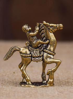 黄铜实心马铜立即丰厚动物马猴装饰品桌面茶宠物办公室装饰工艺品