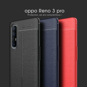 适用opporeno3pro手机壳防摔PCRM00硅胶保护套PCRT00外壳OPPO Reno3Pro软全包防爆新品超薄磨砂皮纹散热男女