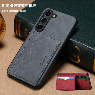 适用三星A55 5G手机壳note20ultra插卡a35手機殼a25支架a05s皮夹samsung a15 phone cover皮套10+男card case