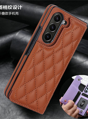 zfold5 card case适用三星z fold6手机套samsung zfold4折叠手機殼galalxy fold7插卡包皮套网红高级感cover